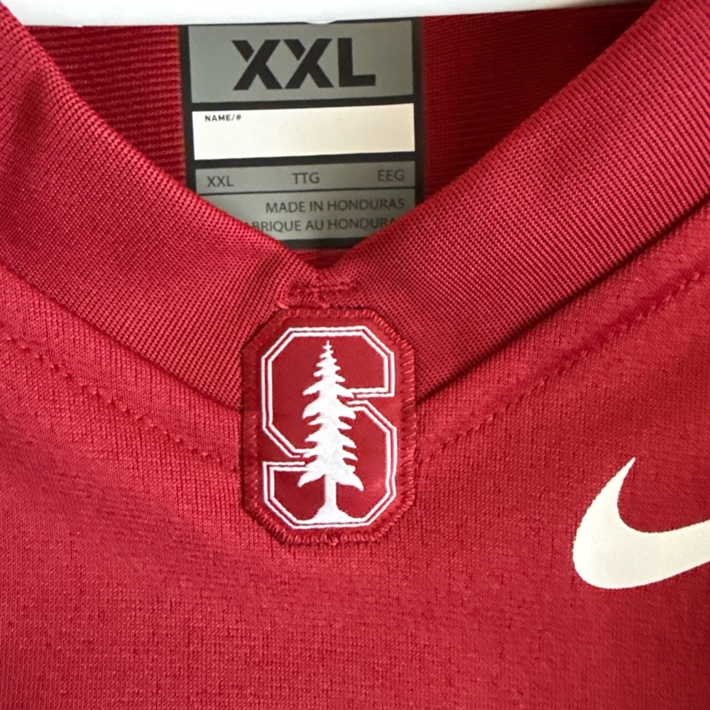 Nike Men's Crimson Jersey with White Number - Picture 5 of 7